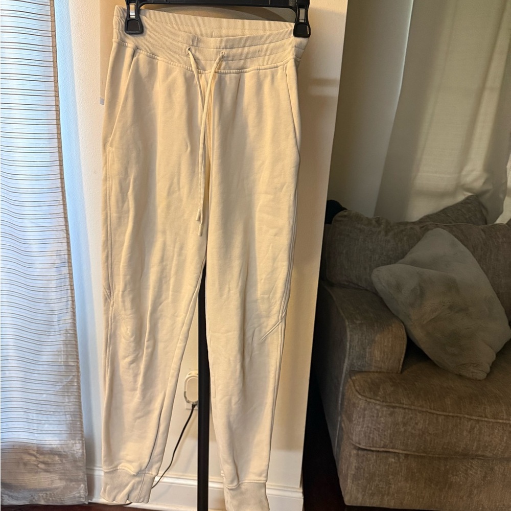 Lululemon Cream Jogger Pants